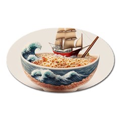 Noodles Pirate Chinese Food Food Oval Magnet by Ndabl3x