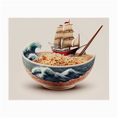 Noodles Pirate Chinese Food Food Small Glasses Cloth (2 Sides) by Ndabl3x