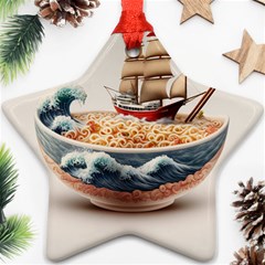 Noodles Pirate Chinese Food Food Star Ornament (two Sides) by Ndabl3x