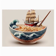 Noodles Pirate Chinese Food Food Large Glasses Cloth (2 Sides) by Ndabl3x