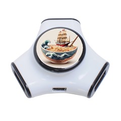 Noodles Pirate Chinese Food Food 3-port Usb Hub