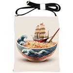 Noodles Pirate Chinese Food Food Shoulder Sling Bag Front