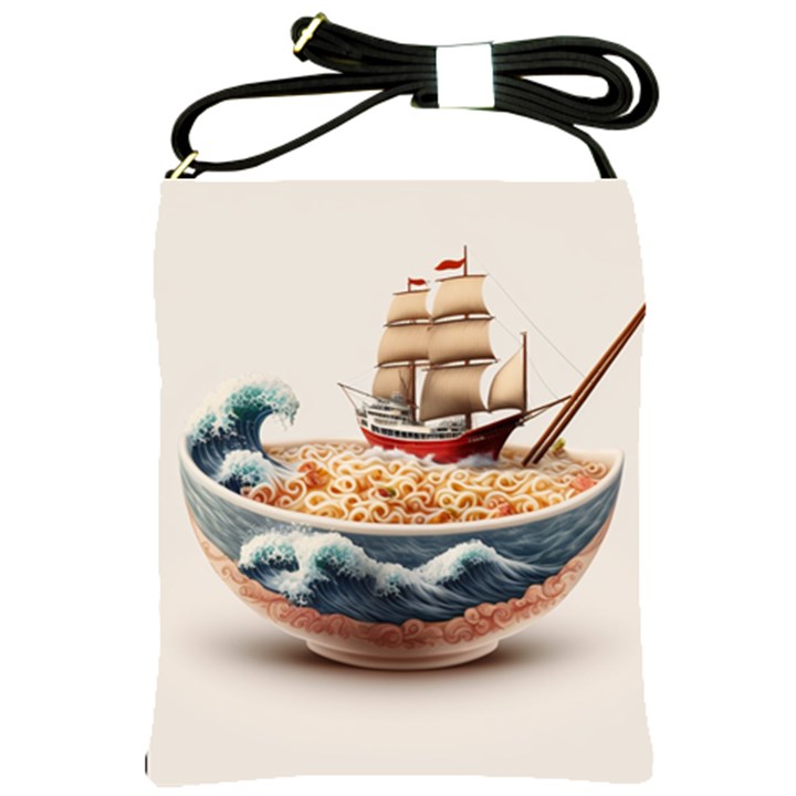 Noodles Pirate Chinese Food Food Shoulder Sling Bag