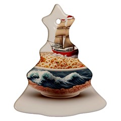 Noodles Pirate Chinese Food Food Christmas Tree Ornament (two Sides) by Ndabl3x