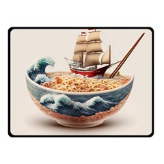 Noodles Pirate Chinese Food Food Two Sides Fleece Blanket (small) by Ndabl3x