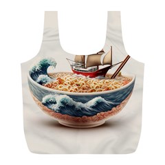 Noodles Pirate Chinese Food Food Full Print Recycle Bag (l) by Ndabl3x