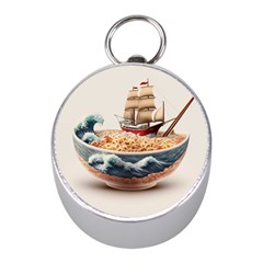 Noodles Pirate Chinese Food Food Mini Silver Compasses by Ndabl3x