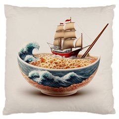 Noodles Pirate Chinese Food Food Standard Premium Plush Fleece Cushion Case (one Side)