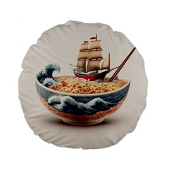 Noodles Pirate Chinese Food Food Standard 15  Premium Flano Round Cushions