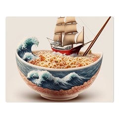 Noodles Pirate Chinese Food Food Two Sides Premium Plush Fleece Blanket (large) by Ndabl3x