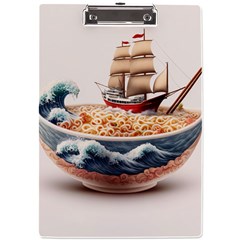 Noodles Pirate Chinese Food Food A4 Acrylic Clipboard by Ndabl3x