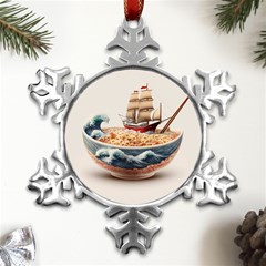 Noodles Pirate Chinese Food Food Metal Small Snowflake Ornament