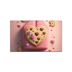 Cookies Valentine Heart Holiday Gift Love Sticker Rectangular (100 Pack) by Ndabl3x