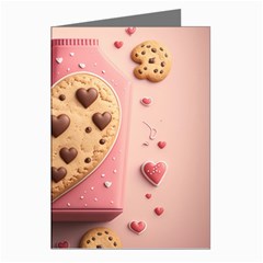 Cookies Valentine Heart Holiday Gift Love Greeting Cards (pkg Of 8) by Ndabl3x