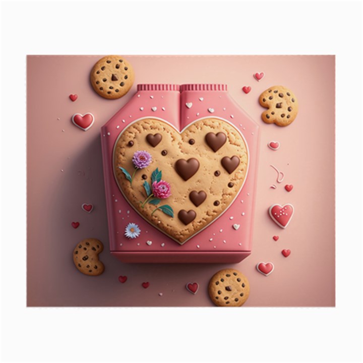 Cookies Valentine Heart Holiday Gift Love Small Glasses Cloth