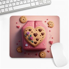 Cookies Valentine Heart Holiday Gift Love Large Mousepad by Ndabl3x