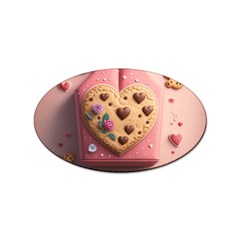 Cookies Valentine Heart Holiday Gift Love Sticker (oval) by Ndabl3x