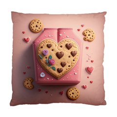 Cookies Valentine Heart Holiday Gift Love Standard Cushion Case (one Side) by Ndabl3x