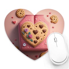 Cookies Valentine Heart Holiday Gift Love Heart Mousepad by Ndabl3x