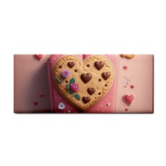 Cookies Valentine Heart Holiday Gift Love Hand Towel by Ndabl3x