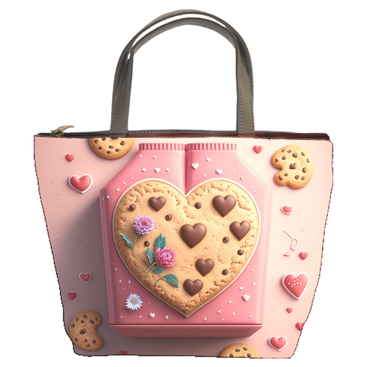 Cookies Valentine Heart Holiday Gift Love Bucket Bag