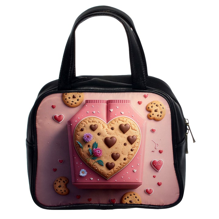 Cookies Valentine Heart Holiday Gift Love Classic Handbag (Two Sides)