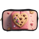 Cookies Valentine Heart Holiday Gift Love Toiletries Bag (Two Sides) Back