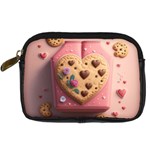 Cookies Valentine Heart Holiday Gift Love Digital Camera Leather Case Front