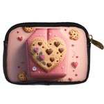 Cookies Valentine Heart Holiday Gift Love Digital Camera Leather Case Back