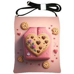 Cookies Valentine Heart Holiday Gift Love Shoulder Sling Bag by Ndabl3x