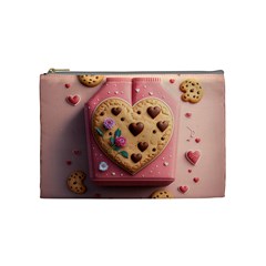 Cookies Valentine Heart Holiday Gift Love Cosmetic Bag (medium)