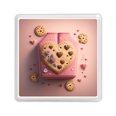 Cookies Valentine Heart Holiday Gift Love Memory Card Reader (square) by Ndabl3x