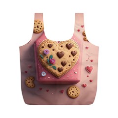 Cookies Valentine Heart Holiday Gift Love Full Print Recycle Bag (m) by Ndabl3x