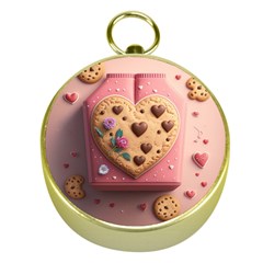 Cookies Valentine Heart Holiday Gift Love Gold Compasses by Ndabl3x