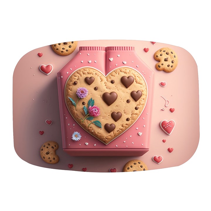 Cookies Valentine Heart Holiday Gift Love Mini Square Pill Box