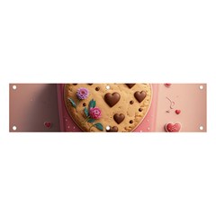 Cookies Valentine Heart Holiday Gift Love Banner And Sign 4  X 1  by Ndabl3x