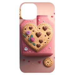 Cookies Valentine Heart Holiday Gift Love Iphone 14 Black Uv Print Case