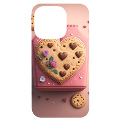 Cookies Valentine Heart Holiday Gift Love Iphone 14 Pro Black Uv Print Case