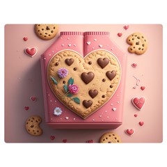 Cookies Valentine Heart Holiday Gift Love Premium Plush Fleece Blanket (extra Small) by Ndabl3x