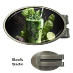 Drink Spinach Smooth Apple Ginger Money Clips (Oval)  Front