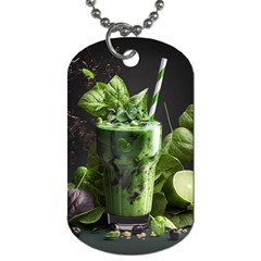 Drink Spinach Smooth Apple Ginger Dog Tag (one Side)