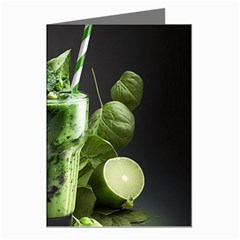 Drink Spinach Smooth Apple Ginger Greeting Cards (pkg Of 8) by Ndabl3x