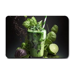 Drink Spinach Smooth Apple Ginger Small Doormat by Ndabl3x