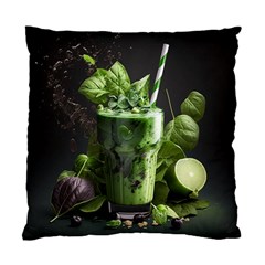 Drink Spinach Smooth Apple Ginger Standard Cushion Case (one Side) by Ndabl3x