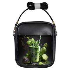 Drink Spinach Smooth Apple Ginger Girls Sling Bag by Ndabl3x