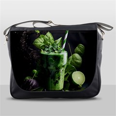 Drink Spinach Smooth Apple Ginger Messenger Bag by Ndabl3x