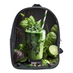 Drink Spinach Smooth Apple Ginger School Bag (xl) by Ndabl3x