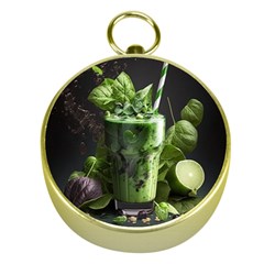 Drink Spinach Smooth Apple Ginger Gold Compasses by Ndabl3x