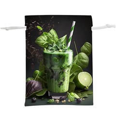 Drink Spinach Smooth Apple Ginger Lightweight Drawstring Pouch (xl) by Ndabl3x