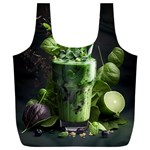 Drink Spinach Smooth Apple Ginger Full Print Recycle Bag (XXXL) Front